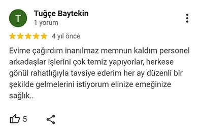 Antalya Temizlik Müşteri Yorumları